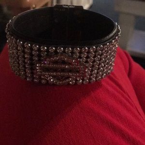 Harley Davidson sequin studded bracelet
